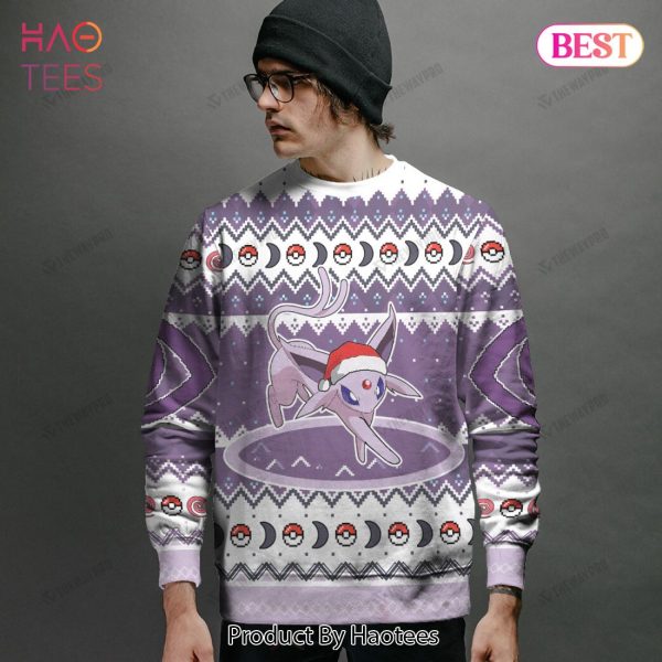 AVAILABLE Espeon Custom Name Christmas Giftsmerch Ugly Sweater