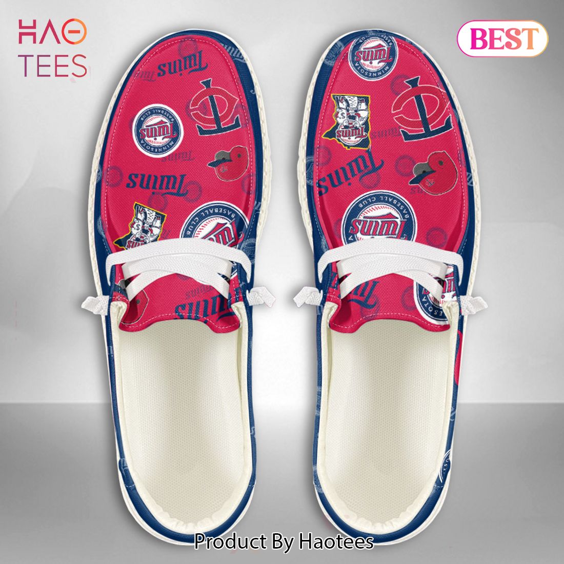 [AVAILABLE] MLB Minnesota Twins Custom Name Hey Dude Shoes