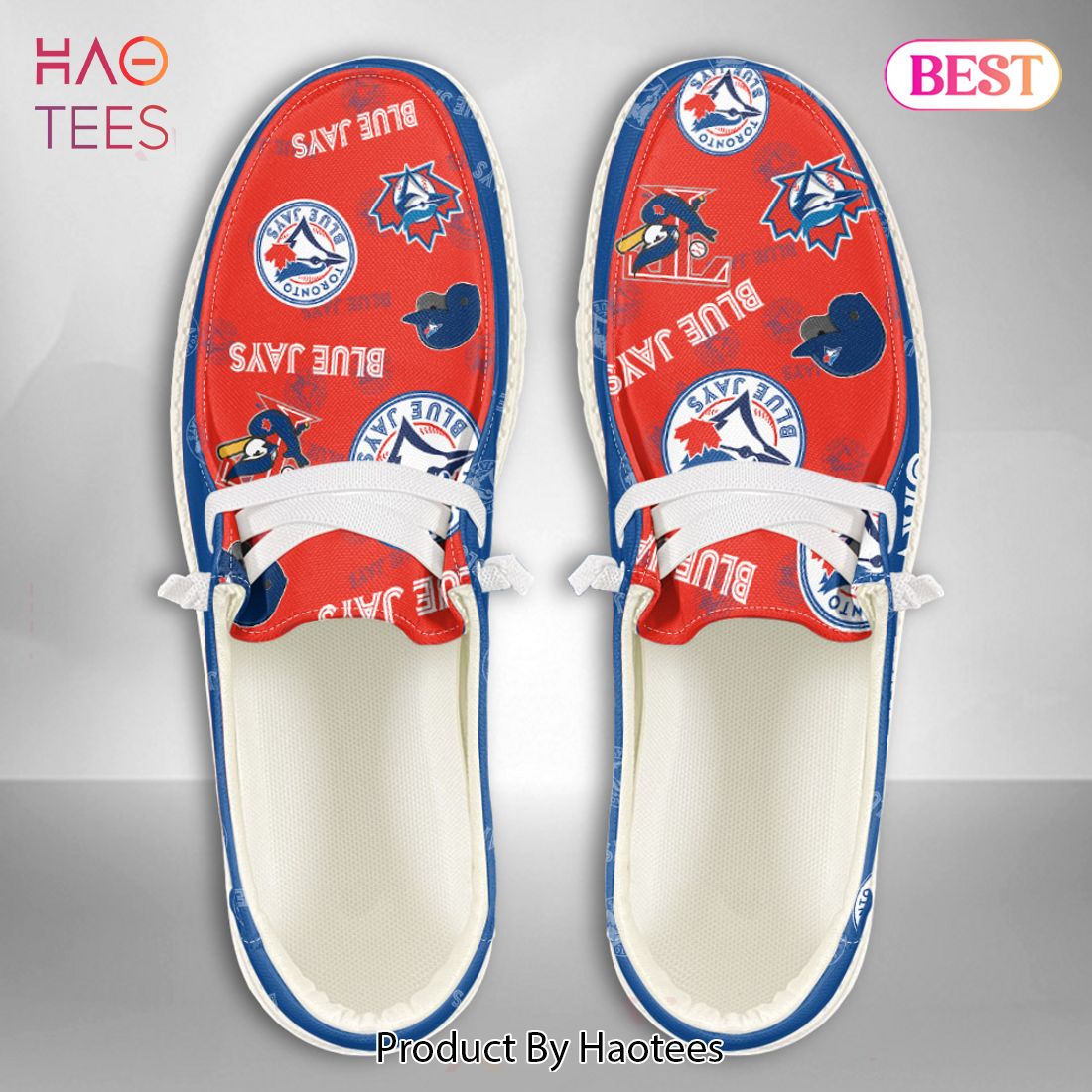 [AVAILABLE] MLB Toronto Blue Jays Custom Name Hey Dude Shoes