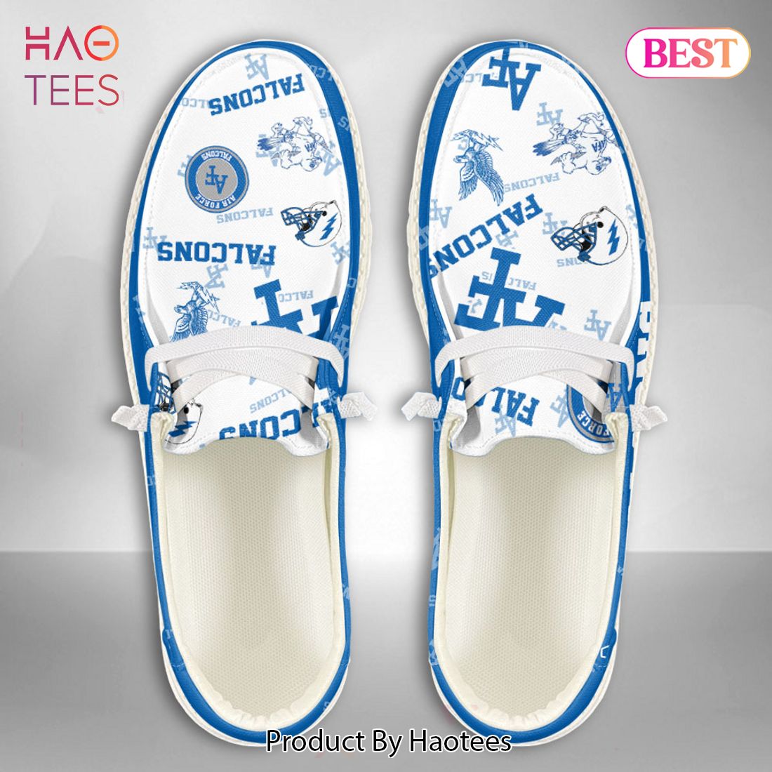 [AVAILABLE] NCAA Air Force Falcons Custom Name Hey Dude Shoes POD Design