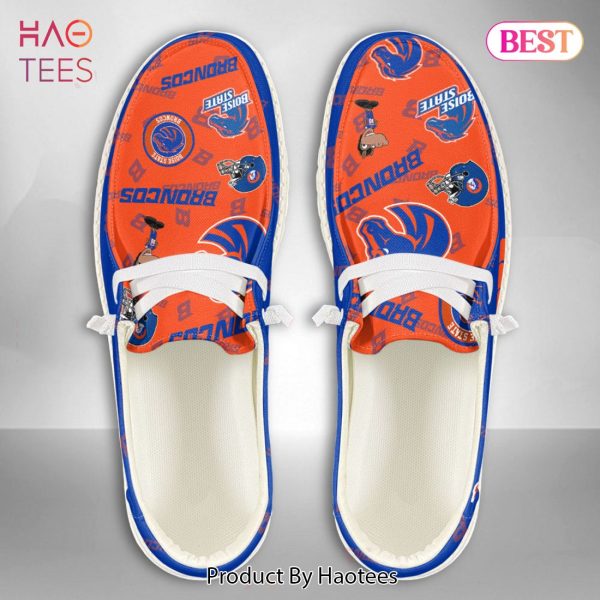 AVAILABLE NCAA Boise State Broncos Custom Name Hey Dude Shoes