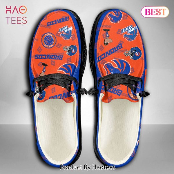 AVAILABLE NCAA Boise State Broncos Custom Name Hey Dude Shoes
