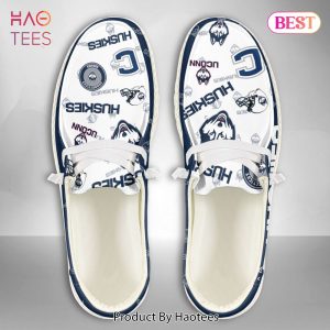 AVAILABLE NCAA Connecticut Huskies Custom Name Hey Dude Shoes AVAILABLE NCAA Connecticut Huskies Custom Name Hey Dude Shoes