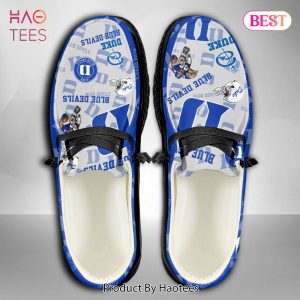 [AVAILABLE] NCAA Duke Blue Devils Custom Name Hey Dude Shoes Limited 2024