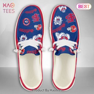 AVAILABLE NCAA Fresno State Bulldogs Custom Name Hey Dude Shoes POD Design AVAILABLE NCAA Fresno State Bulldogs Custom Name Hey Dude Shoes POD Design