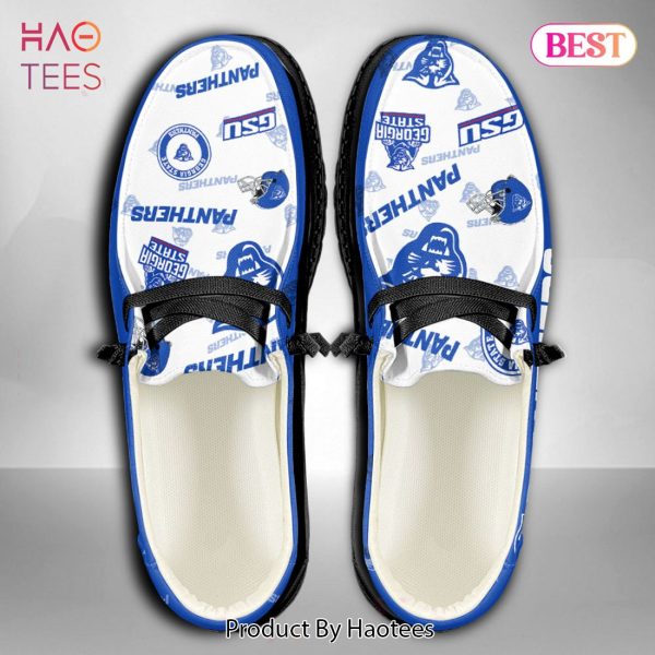 AVAILABLE NCAA Georgia State Panthers Custom Name Hey Dude Shoes POD Design