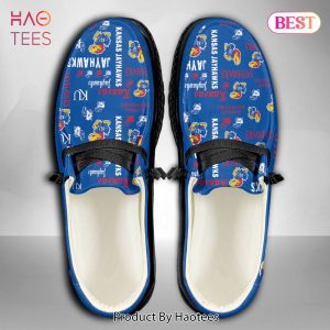 [AVAILABLE] NCAA Kansas Jayhawks Custom Name Hey Dude Shoes POD Design