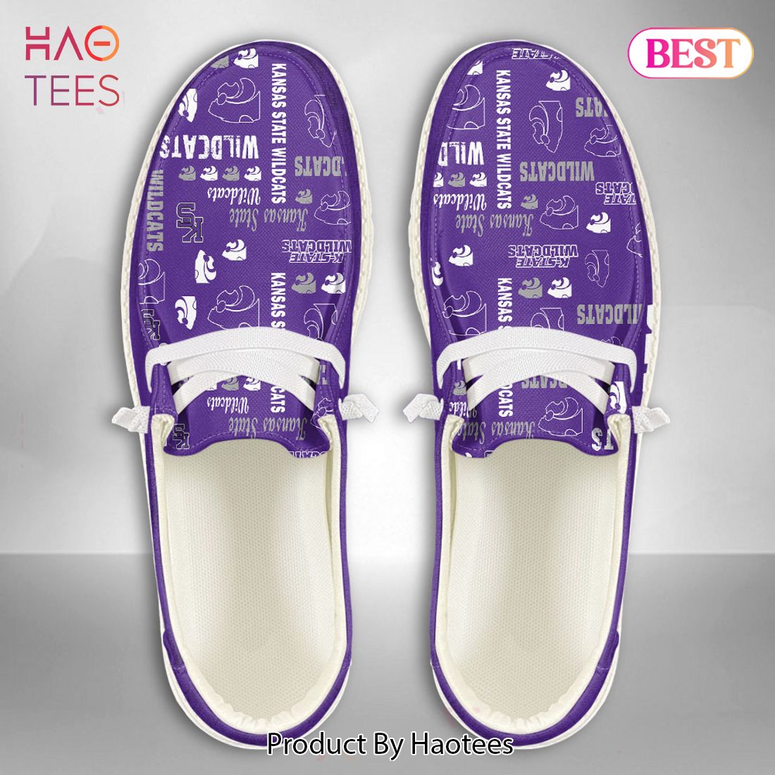 AVAILABLE NCAA Kansas State Wildcats Custom Name Hey Dude Shoes POD Design AVAILABLE NCAA Kansas State Wildcats Custom Name Hey Dude Shoes POD Design