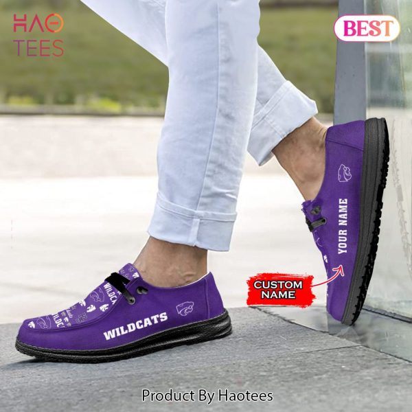 AVAILABLE NCAA Kansas State Wildcats Custom Name Hey Dude Shoes POD Design