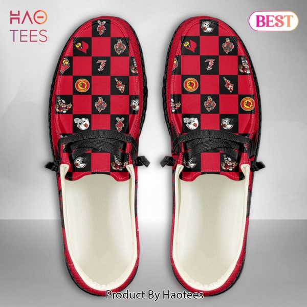 AVAILABLE NCAA Louisville Cardinals Custom Name Hey Dude Shoes