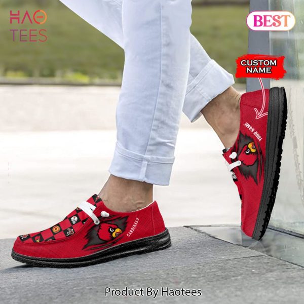 AVAILABLE NCAA Louisville Cardinals Custom Name Hey Dude Shoes