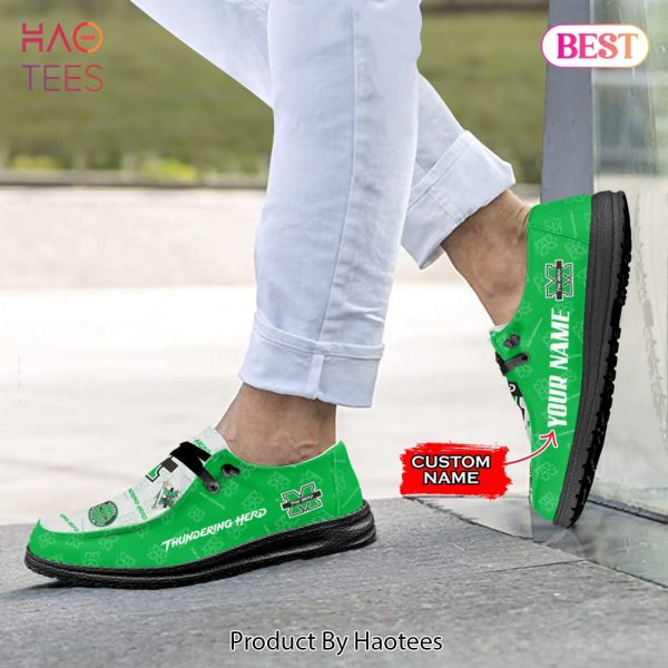 AVAILABLE NCAA Marshall Thundering Herd Custom Name Hey Dude Shoes