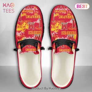 [AVAILABLE] NCAA Maryland Terrapins Custom Name Hey Dude Shoes