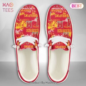 [AVAILABLE] NCAA Maryland Terrapins Custom Name Hey Dude Shoes