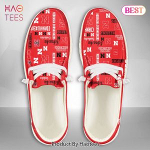 [AVAILABLE] NCAA Nebraska Cornhuskers Custom Name Hey Dude Shoes POD Design
