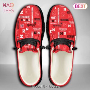 [AVAILABLE] NCAA Nebraska Cornhuskers Custom Name Hey Dude Shoes POD Design