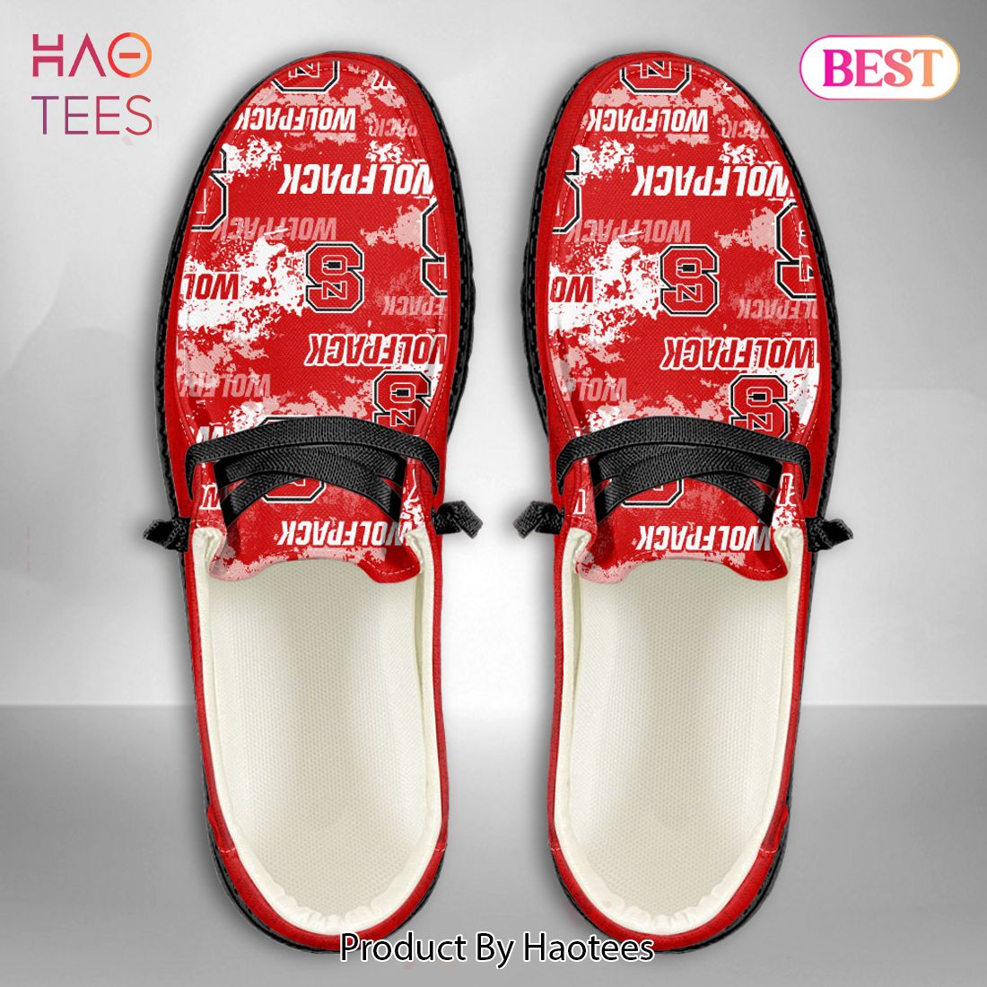 AVAILABLE NCAA NORTH CAROLINA STATE WOLFPACK Custom Name Hey Dude Shoes