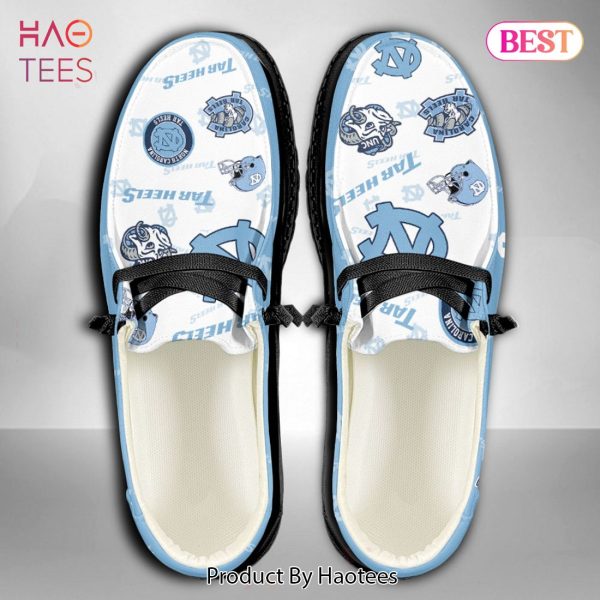 AVAILABLE NCAA North Carolina Tar Heels Custom Name Hey Dude Shoes Limited 2024