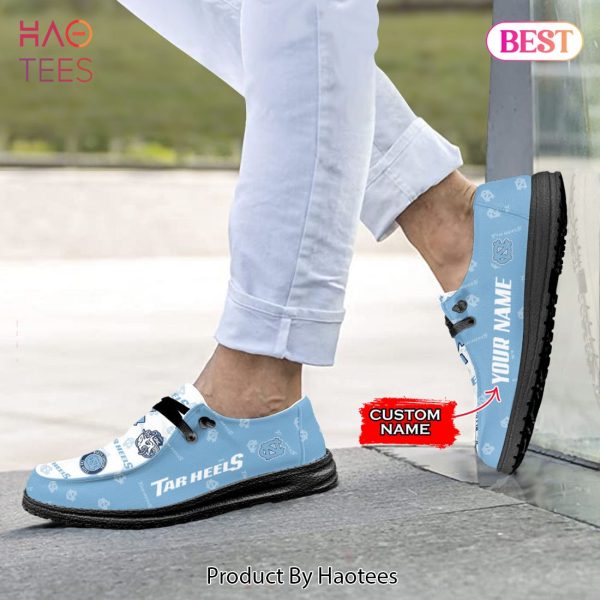 AVAILABLE NCAA North Carolina Tar Heels Custom Name Hey Dude Shoes Limited 2024