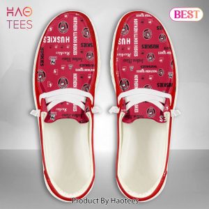 AVAILABLE NCAA Northern Illinois Huskies Custom Name Hey Dude Shoes POD Design AVAILABLE NCAA Northern Illinois Huskies Custom Name Hey Dude Shoes POD Design