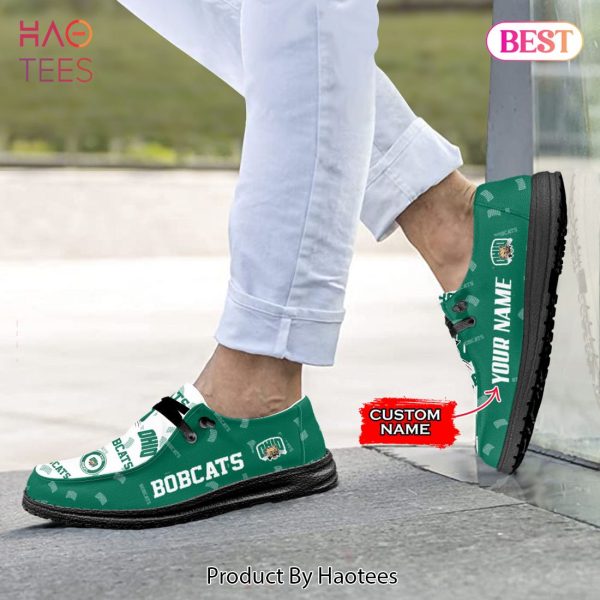 AVAILABLE NCAA Ohio Bobcats Custom Name Hey Dude Shoes