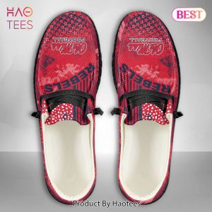 [AVAILABLE] NCAA Ole Miss Rebels Custom Name Hey Dude Shoes