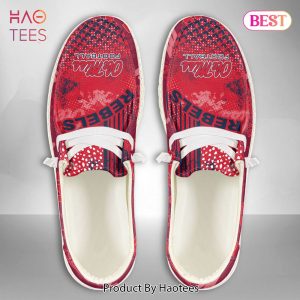 [AVAILABLE] NCAA Ole Miss Rebels Custom Name Hey Dude Shoes