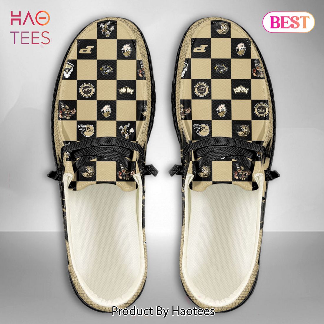 AVAILABLE NCAA Purdue Boilermakers Custom Name Hey Dude Shoes - UK11 AVAILABLE NCAA Purdue Boilermakers Custom Name Hey Dude Shoes - UK11