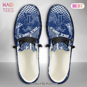 AVAILABLE NCAA Rice Owls Custom Name Hey Dude Shoes AVAILABLE NCAA Rice Owls Custom Name Hey Dude Shoes