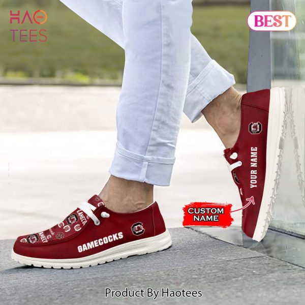 AVAILABLE NCAA South Carolina Gamecocks Custom Name Hey Dude Shoes Luxury Brand