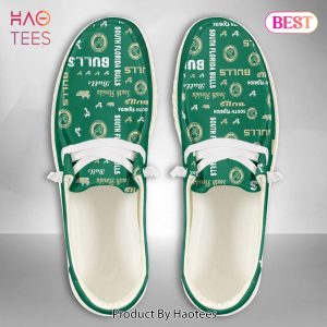 [AVAILABLE] NCAA South Florida Bulls Custom Name Hey Dude Shoes