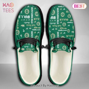 [AVAILABLE] NCAA South Florida Bulls Custom Name Hey Dude Shoes