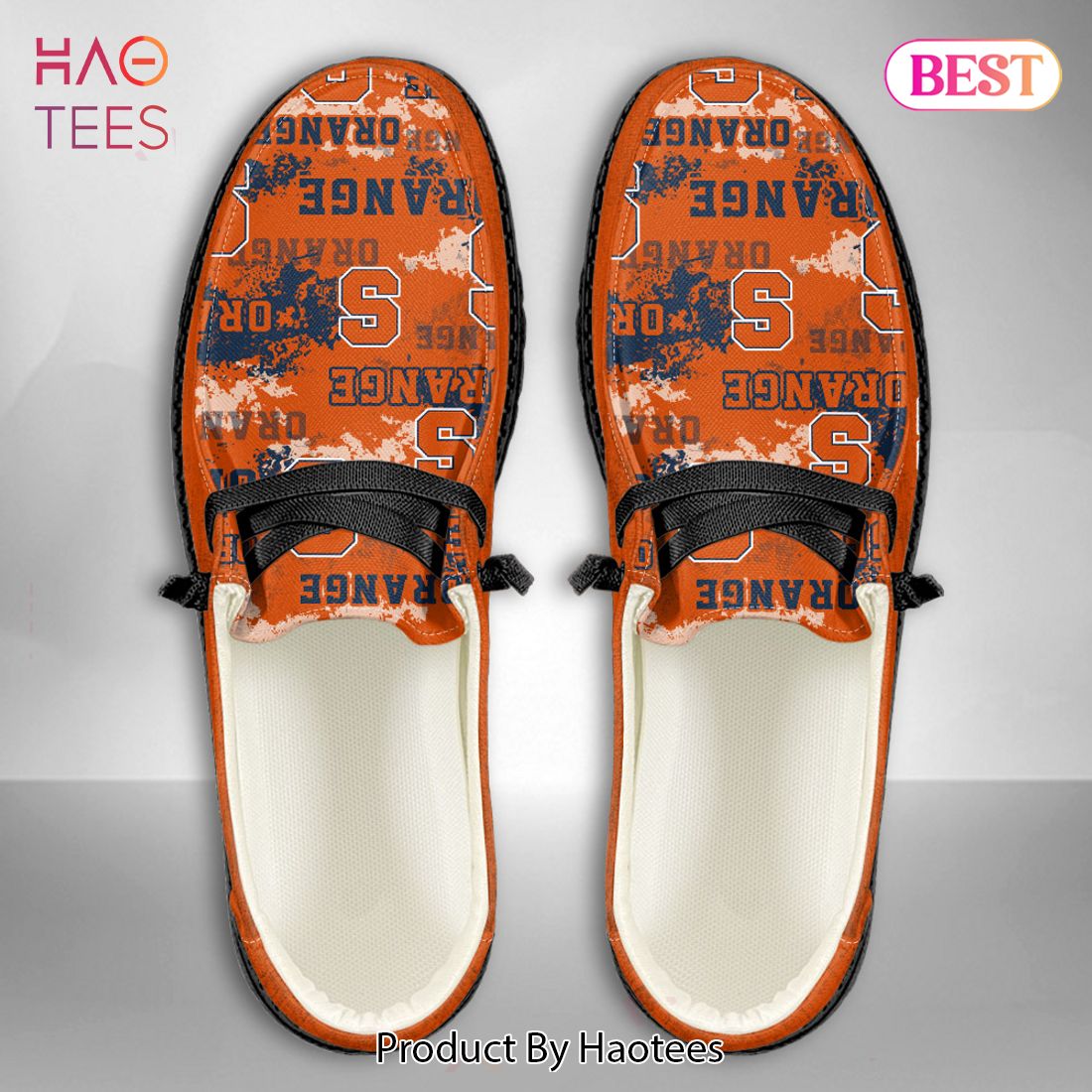 [AVAILABLE] NCAA Syracuse Orange Custom Name Hey Dude Shoes