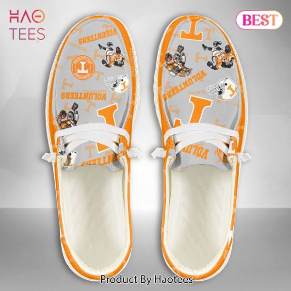 AVAILABLE NCAA Tennessee Volunteers Custom Name Hey Dude Shoes