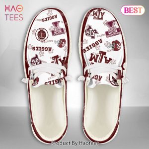 [AVAILABLE] NCAA Texas A&M Aggies Custom Name Hey Dude Shoes