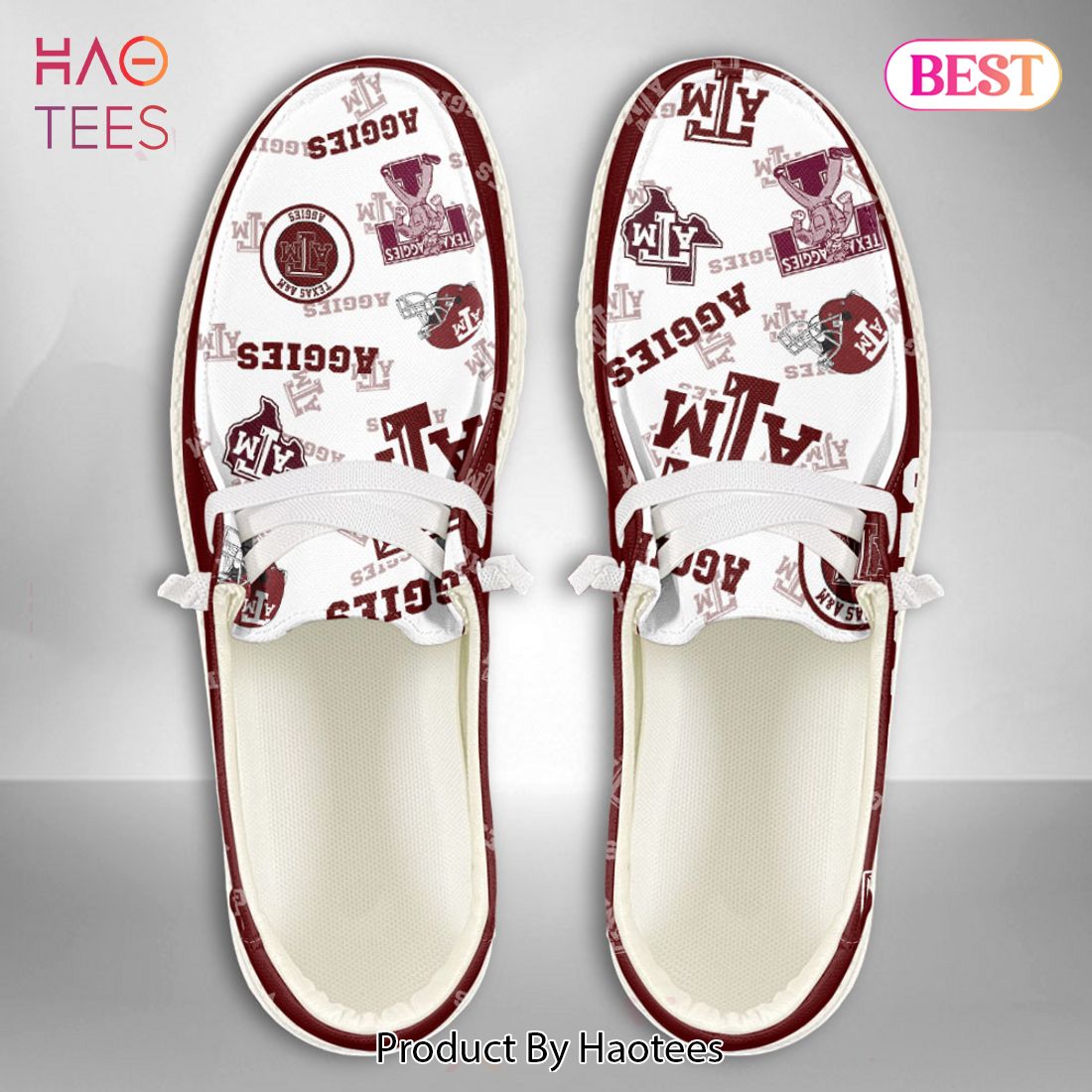 AVAILABLE NCAA Texas A&M Aggies Custom Name Hey Dude Shoes POD Design AVAILABLE NCAA Texas A&M Aggies Custom Name Hey Dude Shoes POD Design