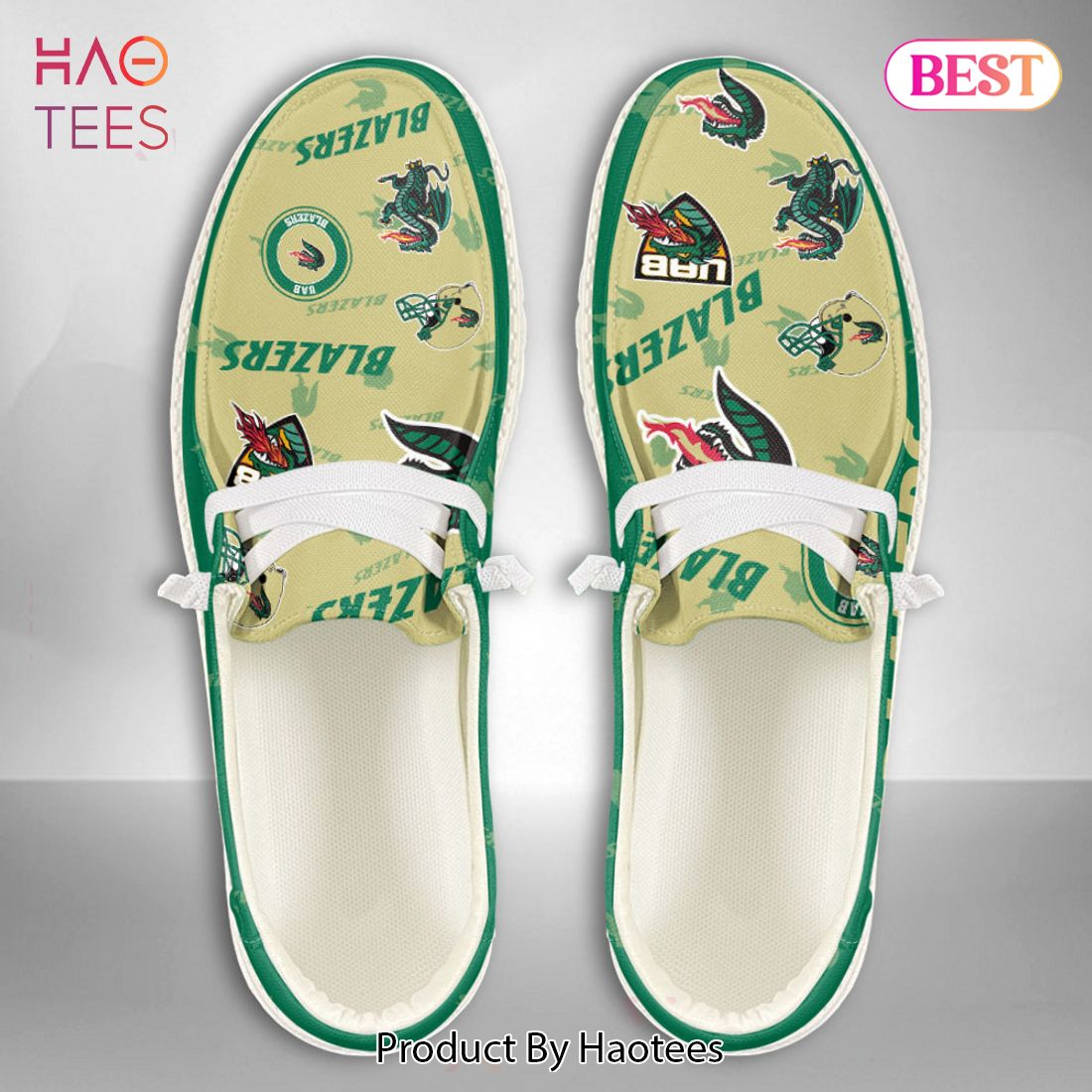 AVAILABLE NCAA UAB BLAZERS Custom Name Hey Dude Shoes AVAILABLE NCAA UAB BLAZERS Custom Name Hey Dude Shoes