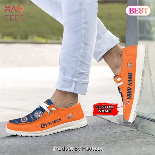 AVAILABLE NCAA Virginia Cavaliers Custom Name Hey Dude Shoes