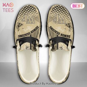 [AVAILABLE] NCAA Wake Forest Demon Deacons Custom Name Hey Dude Shoes