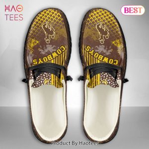 [AVAILABLE] NCAA Wyoming Cowboys Custom Name Hey Dude Shoes