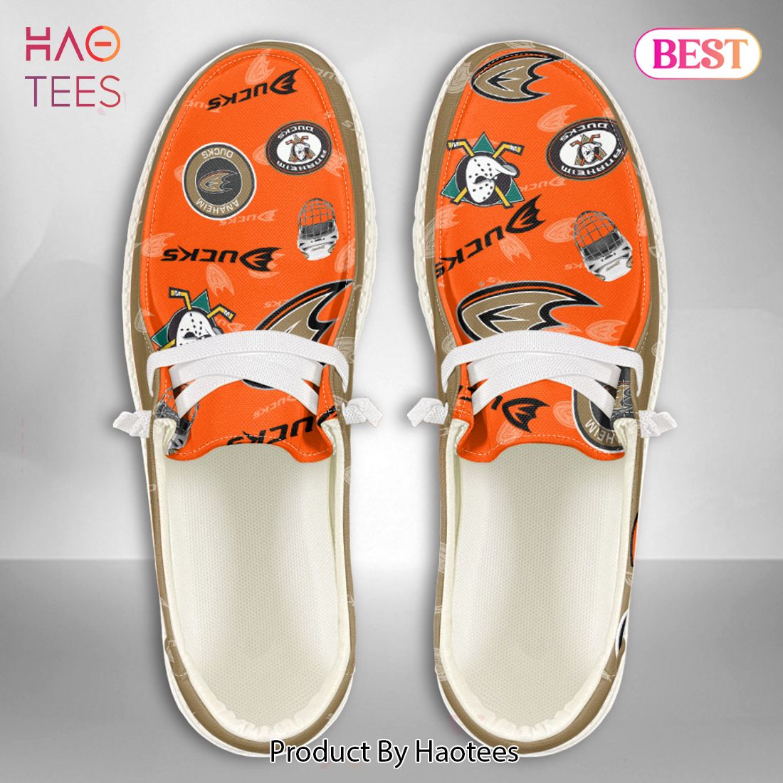 AVAILABLE NHL Anaheim Ducks Custom Name Hey Dude Shoes