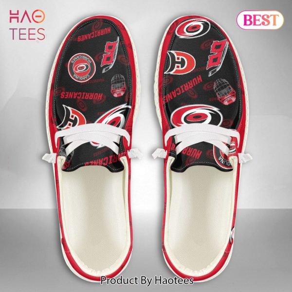 [AVAILABLE] NHL Carolina Hurricanes Custom Name Hey Dude Shoes