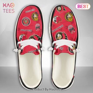 [AVAILABLE] NHL Ottawa Senators Custom Name Hey Dude Shoes