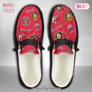 [AVAILABLE] NHL Ottawa Senators Custom Name Hey Dude Shoes