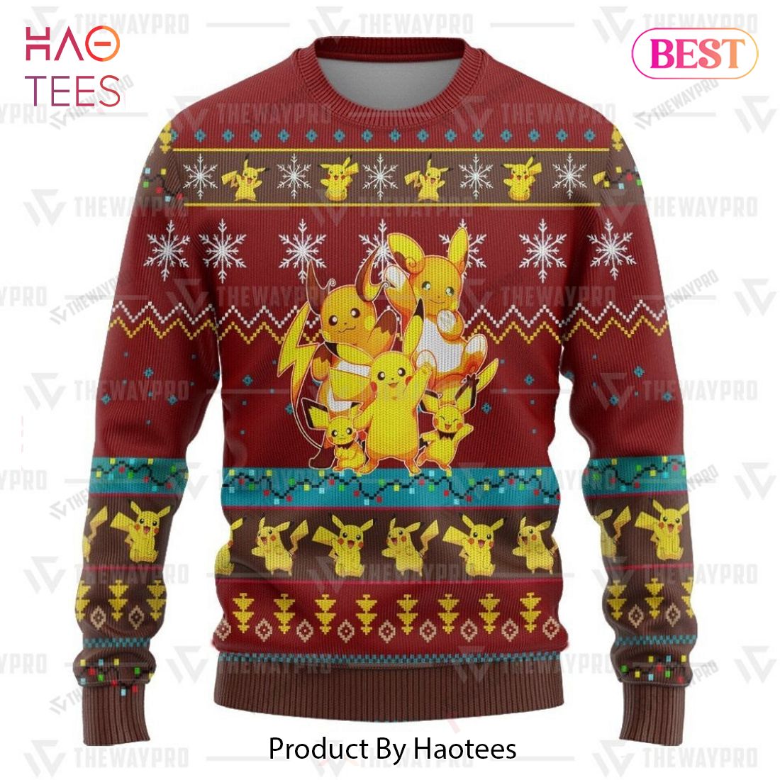 AVAILABLE Pika Pika Giftsmerch Pokemon Custom Sweater AVAILABLE Pika Pika Giftsmerch Pokemon Custom Sweater