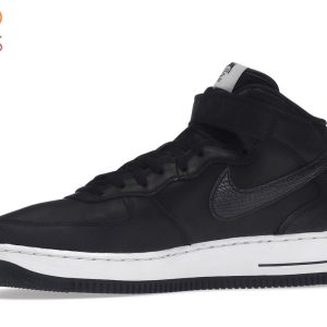 [AVAILABLE] Stussy X Nike Air Force 1 Mid Black White