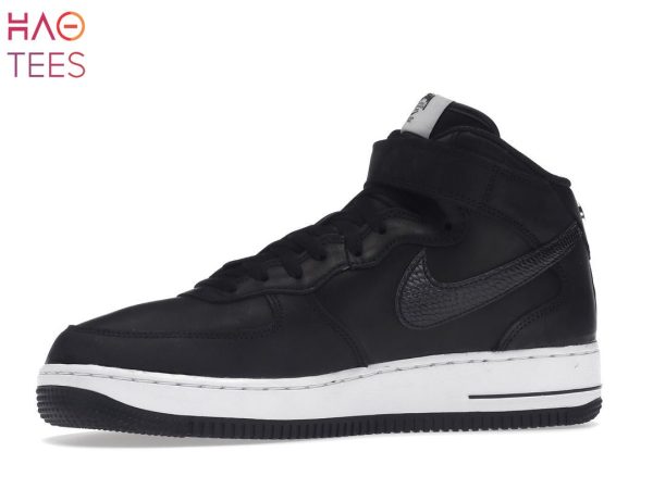 [AVAILABLE] Stussy X Nike Air Force 1 Mid Black White