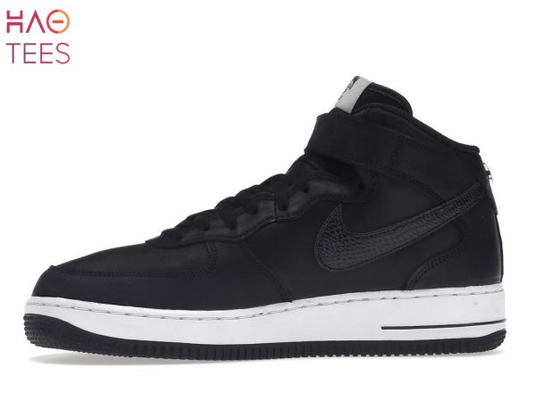 [AVAILABLE] Stussy X Nike Air Force 1 Mid Black White