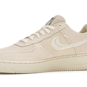 AVAILABLE Stussy X Nike Air Force 1 Mid Fossil Hemp