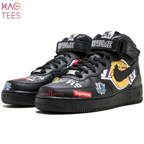 [AVAILABLE] Supreme x NBA x Air Force 1 Mid 07 Black